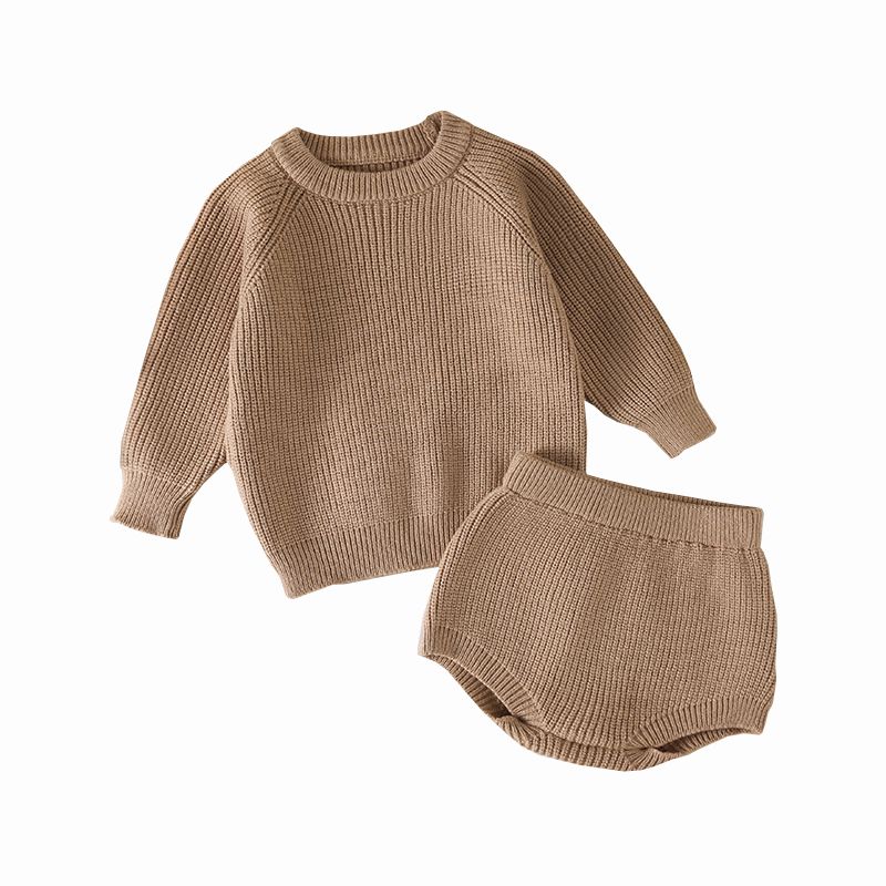 Saman sweater bersatu pepejal kanak -kanak