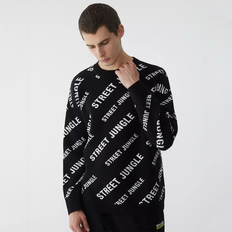 Sweater Pullover Leher Krew Kapas