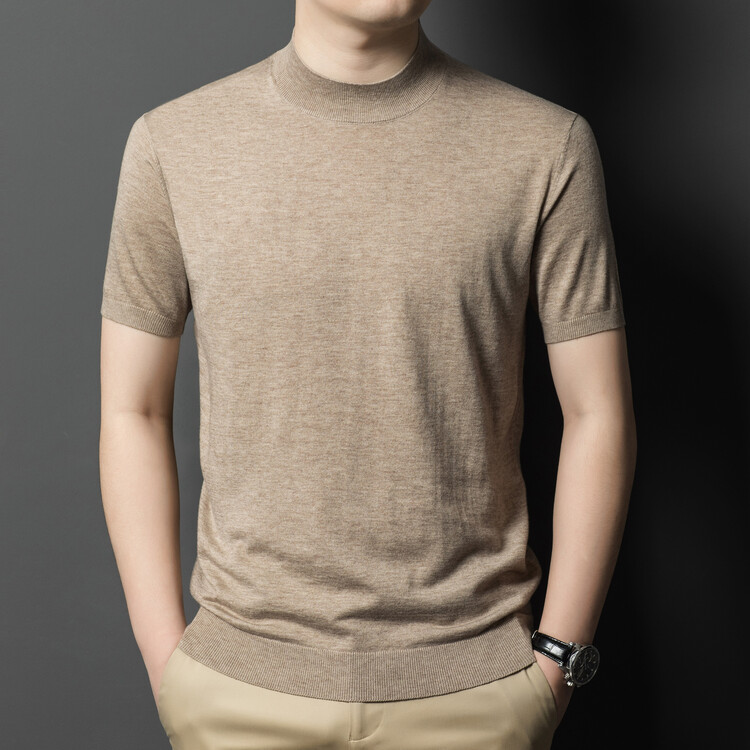 Sweater pullover leher lengan pendek lengan pendek
