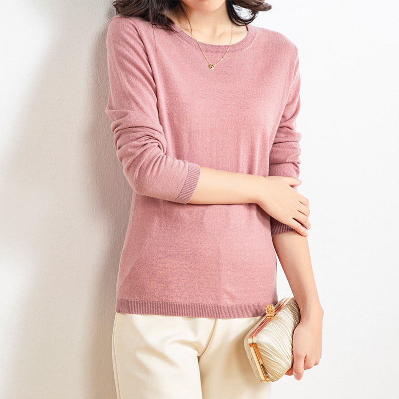 Sweater Pullover Crewneck Wanita